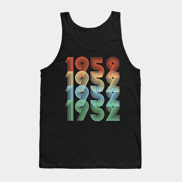 Retro 1952 Birthday Tank Top by Dirty Custard Designs 